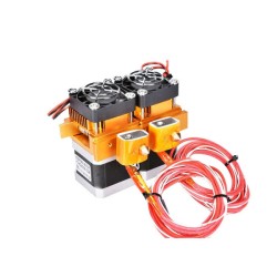 اکسترودر دو نازل MK8 پرینتر سه بعدی-3D Printer MK8 Extruder Dual Nozzle